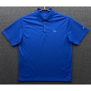 Nike Golf Aria Polo Shirt Mens XL Blue‎ Short Sleeve Dri Fit Performance